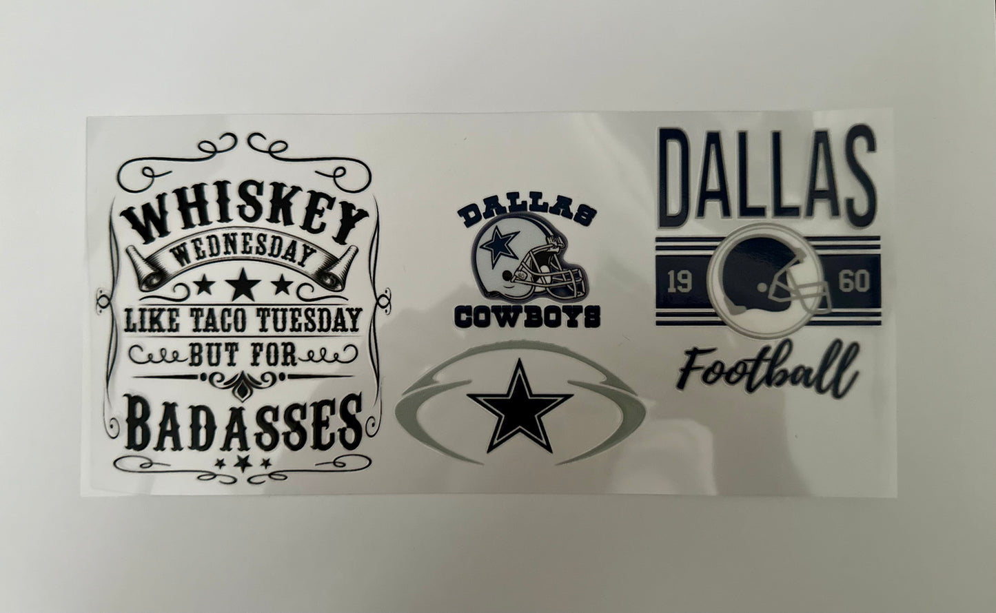 16oz UV DTF WRAP - DALLAS COWBOYS