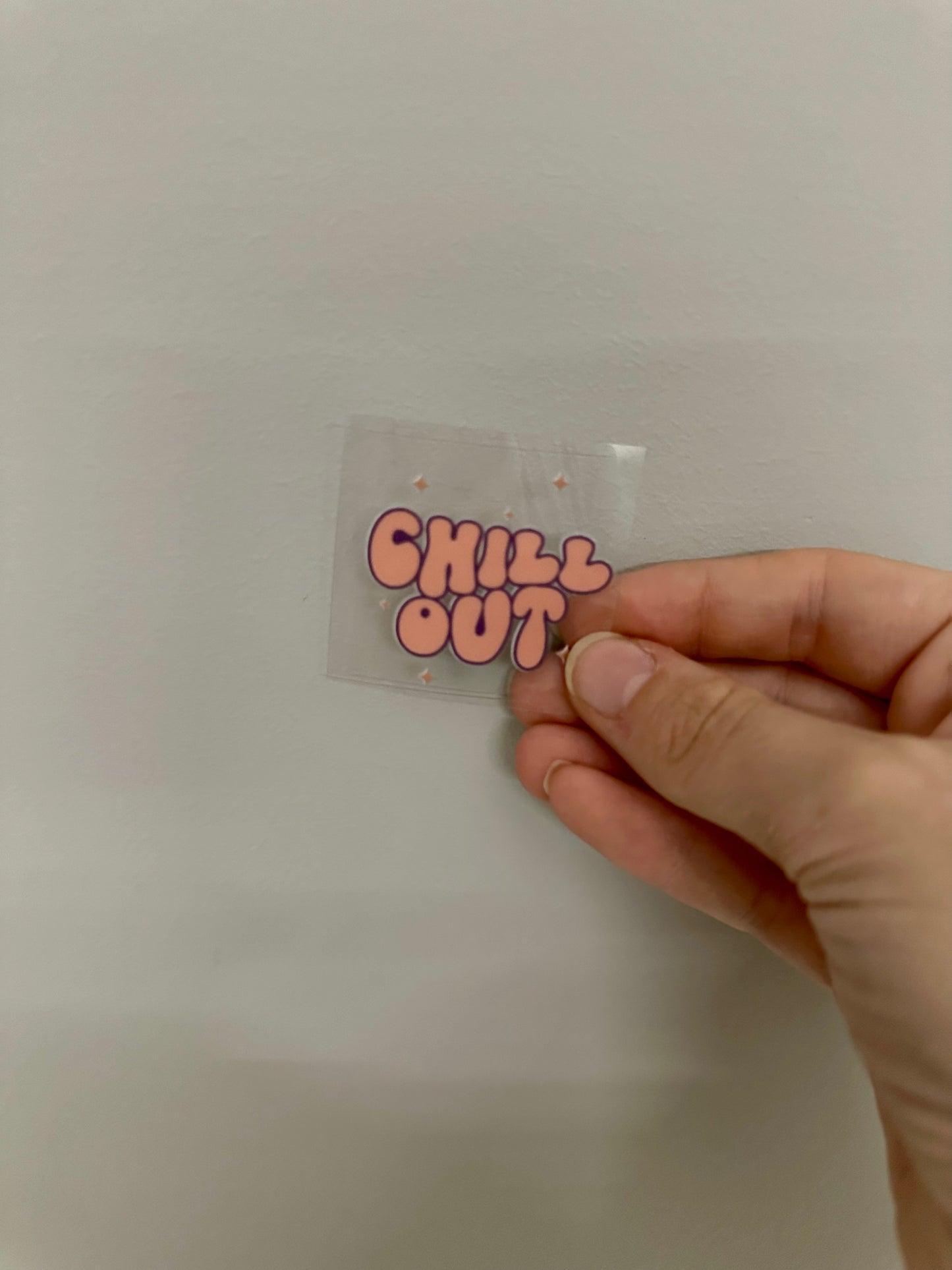UV DTF KEYRING DECAL - CHILL OUT