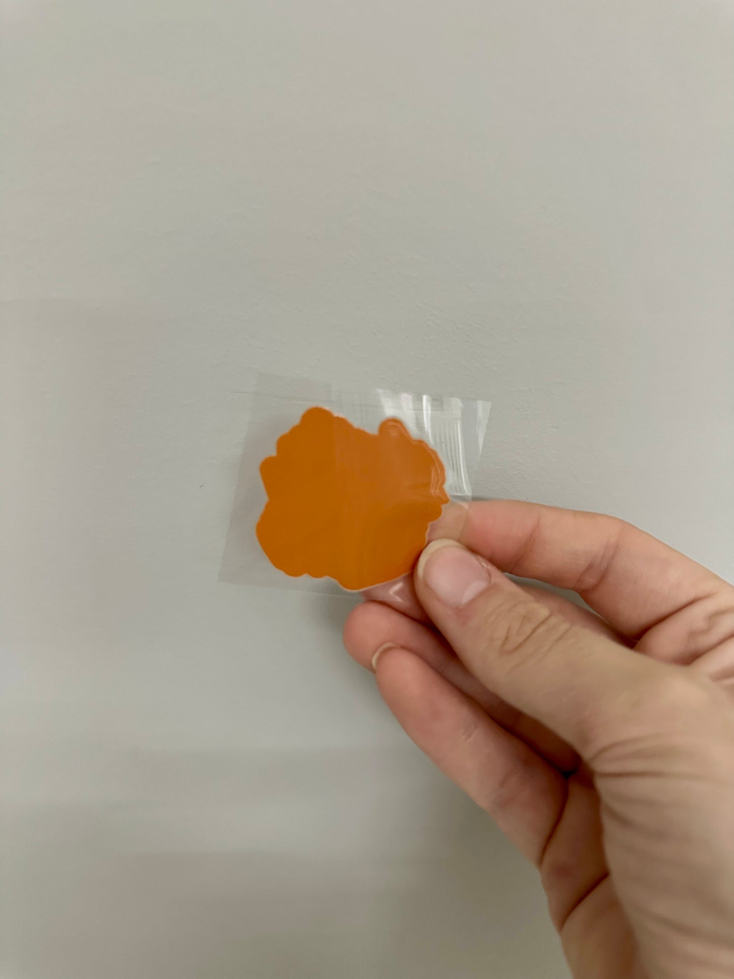 UV DTF KEYRING DECAL - ORANGE BRUSH STROKE