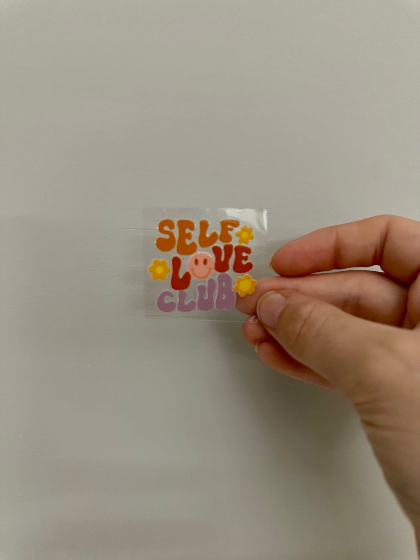 UV DTF KEYRING DECAL - SELF LOVE CLUB