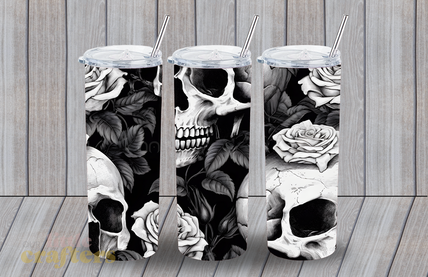 "SKULLS & FLOWERS' SUBLIMATION WRAP (42)