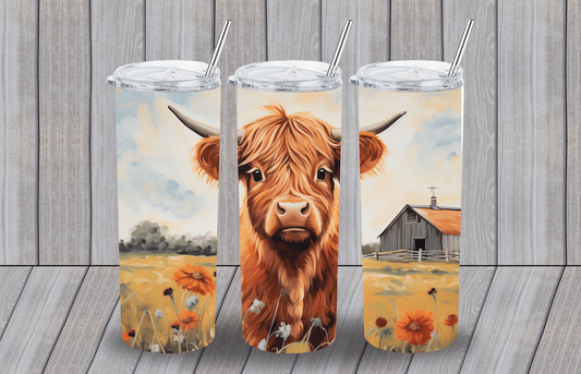 HIGHLAND COW SUBLIMATION WRAP (72)