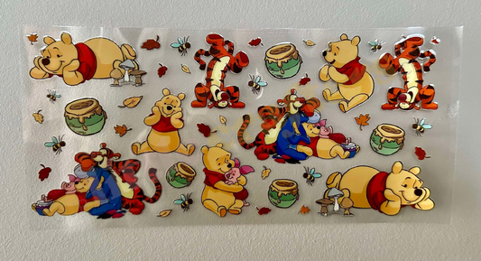 16oz UV DTF WRAP - WINNIE THE POOH