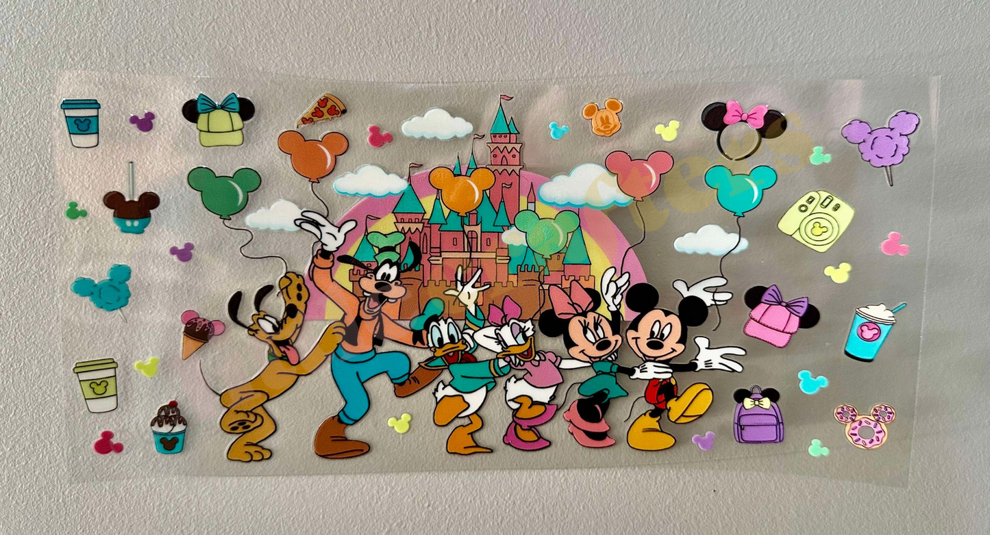 16oz UV DTF WRAP - MICKEY & FRIENDS DAY OUT