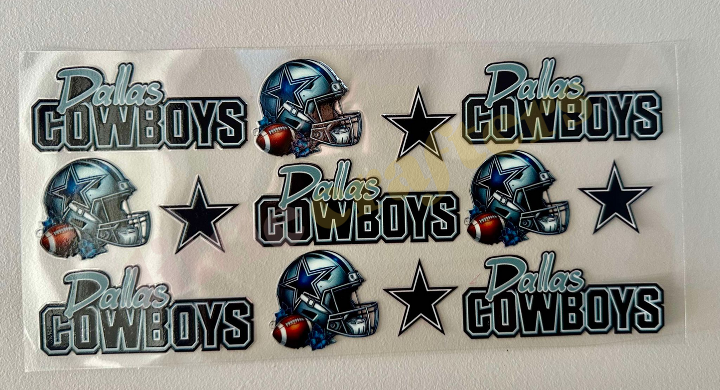 16oz UV DTF WRAP - DALLAS COWBOYS