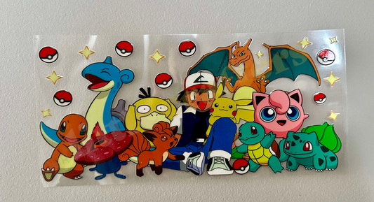 16oz UV DTF WRAP - POKEMON