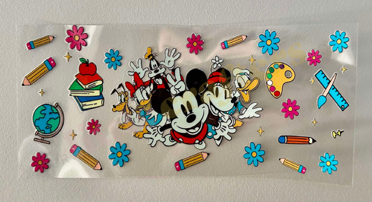 16oz UV DTF WRAP - MICKEY AND MINNIE